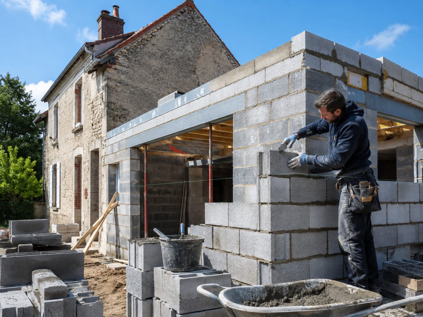 Construction de maisons neuves